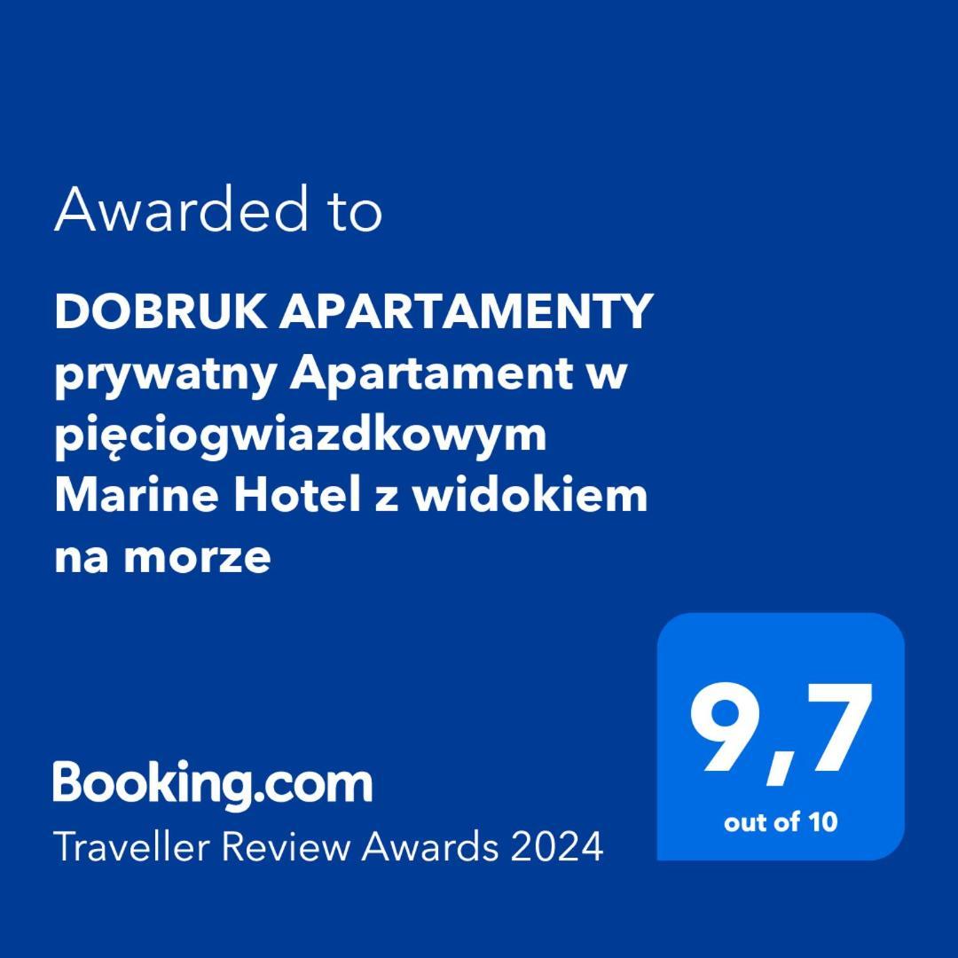 W Marine Hotel Przy Plazy Rowery W Cenie Prywatny 309 Dobruk Apartamenty Kołobrzeg Eksteriør bilde